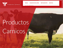 Tablet Screenshot of productoscarnicos.com